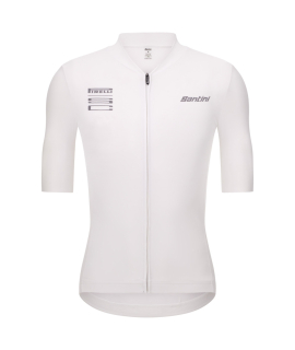 Santini Pirelli cyklistický dres bílý